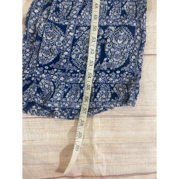 American Eagle Outfitters Women's Blue Floral Sleeveless JumpSuit - Medium - Picture 6 of 12